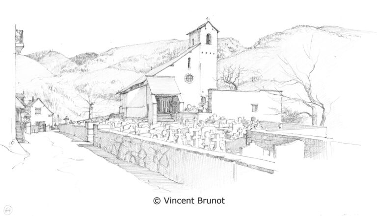 Cairn, Pays Basque - Dessin de Vincent Brunot