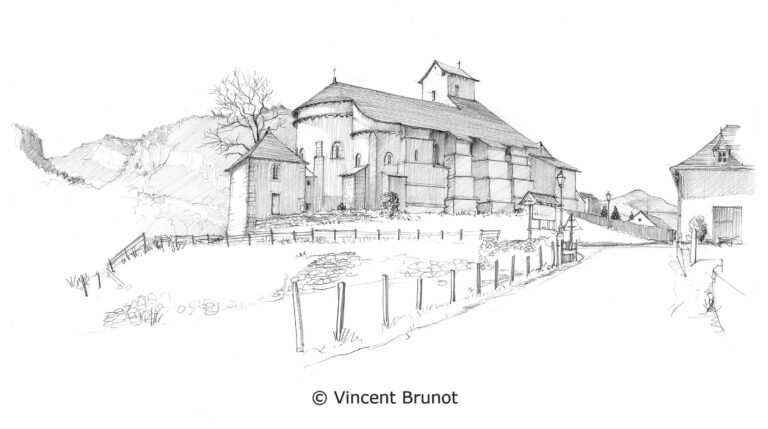 Cairn, Pays Basque - Dessin de Vincent Brunot