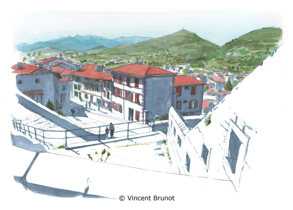 Cairn, Pays Basque - Dessin de Vincent Brunot