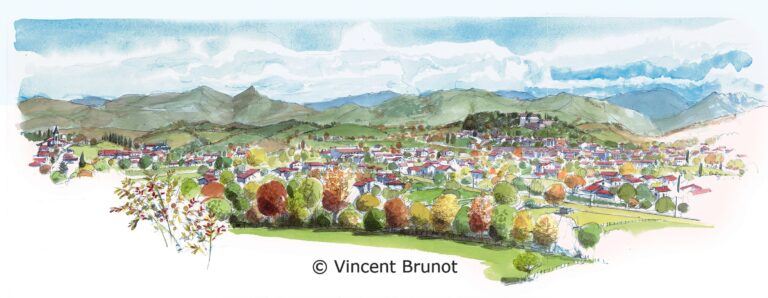 Cairn, Pays Basque - Dessin de Vincent Brunot