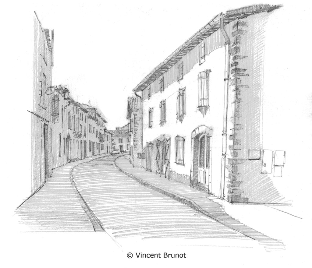 Cairn, Pays Basque - Dessin de Vincent Brunot
