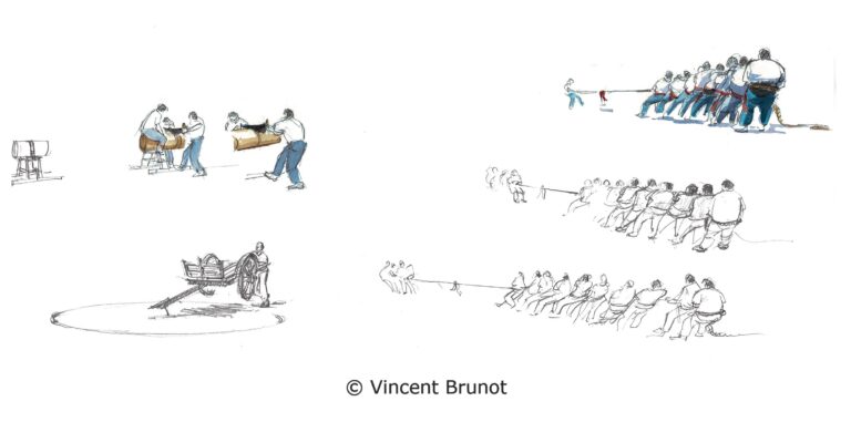Cairn, Pays Basque - Dessin de Vincent Brunot