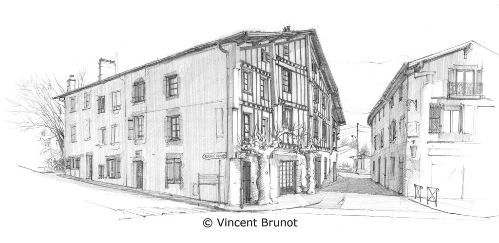 Cairn, Pays Basque - Dessin de Vincent Brunot