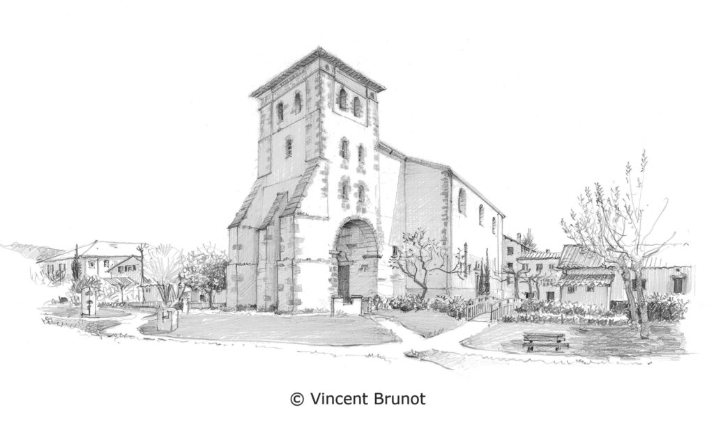 Cairn, Pays Basque - Dessin de Vincent Brunot
