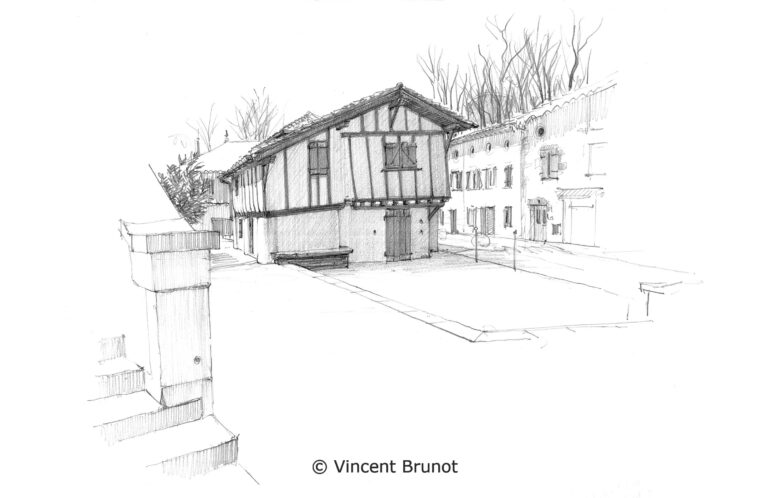 Cairn, Pays Basque - Dessin de Vincent Brunot