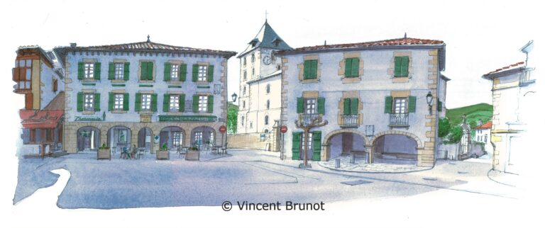 Cairn, Pays Basque - Dessin de Vincent Brunot