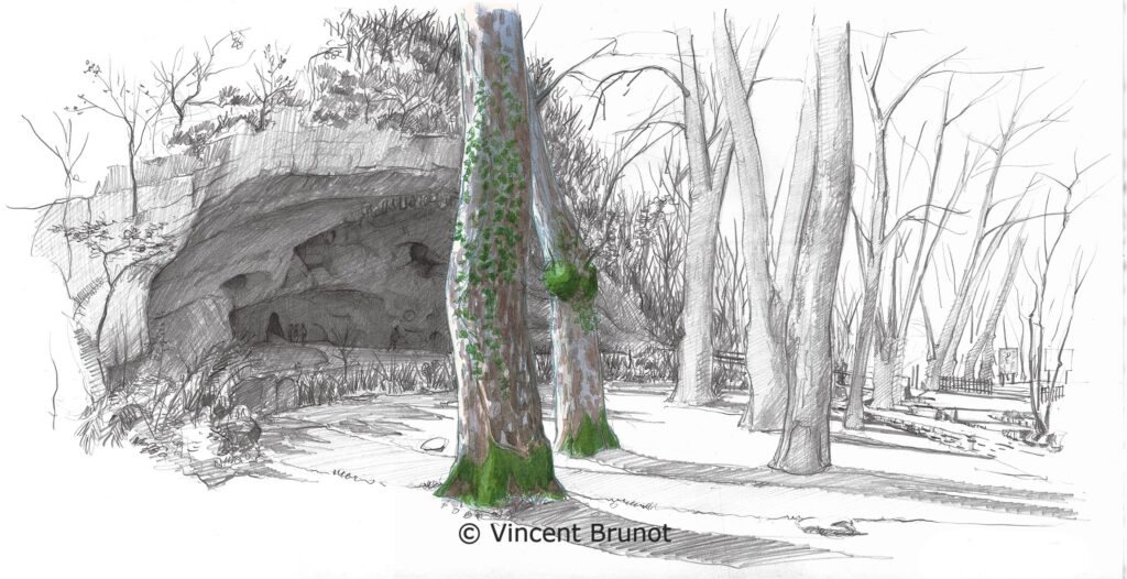 Cairn, Pays Basque - Dessin de Vincent Brunot