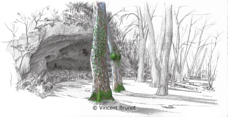 Cairn, Pays Basque - Dessin de Vincent Brunot
