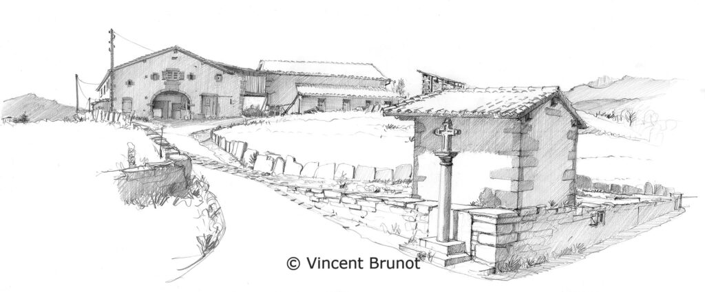 Cairn, Pays Basque - Dessin de Vincent Brunot