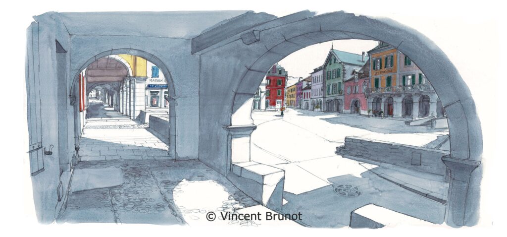 Cairn, Pays Basque - Dessin de Vincent Brunot