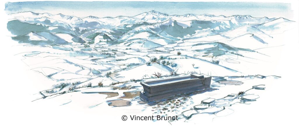 Cairn, Pays Basque - Dessin de Vincent Brunot
