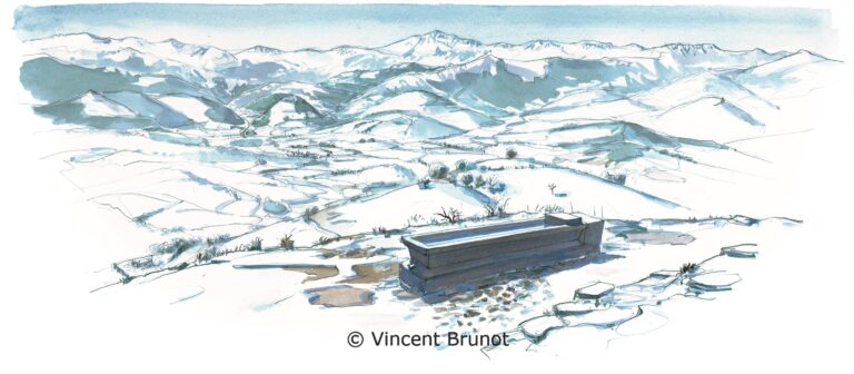 Cairn, Pays Basque - Dessin de Vincent Brunot