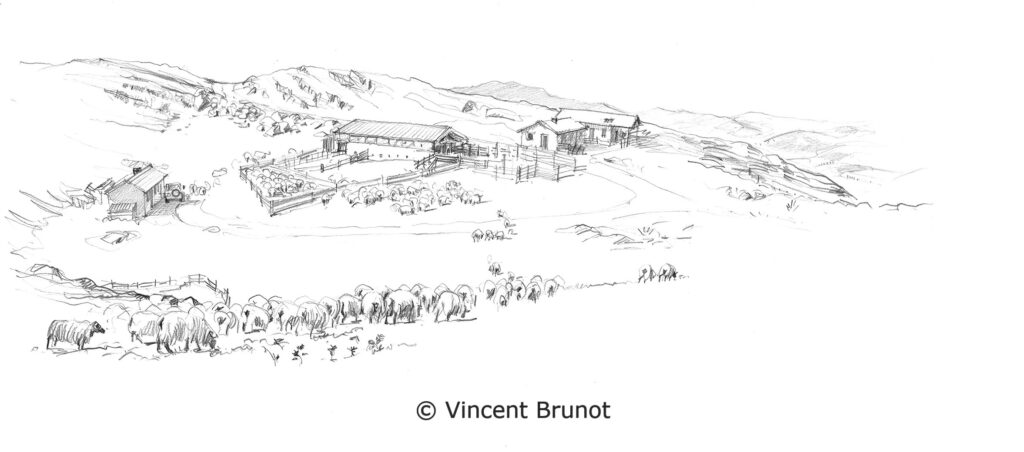 Cairn01, Pays Basque - Dessin de Vincent Brunot