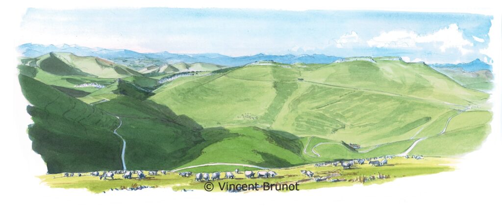 Cairn, Pays Basque - Dessin de Vincent Brunot