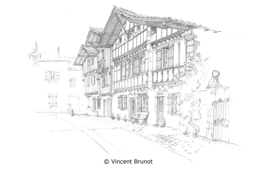 Cairn, Pays Basque - Dessin de Vincent Brunot