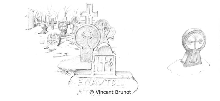 Cairn, Pays Basque - Dessin de Vincent Brunot
