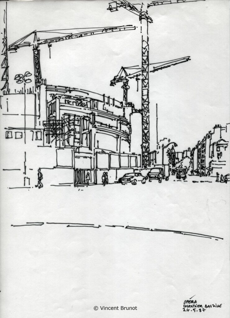 Paris 3, Paris - Dessin de Vincent Brunot