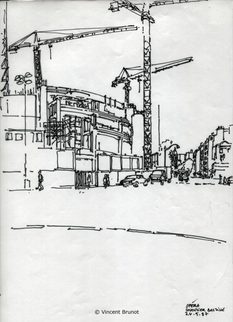 Paris 3, Paris - Dessin de Vincent Brunot