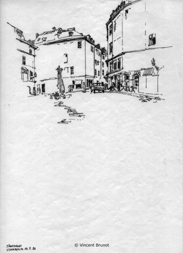 Stockholm01, Stockholm - Dessin de Vincent Brunot