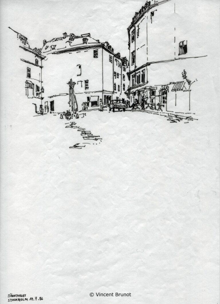 Stockholm01, Stockholm - Dessin de Vincent Brunot