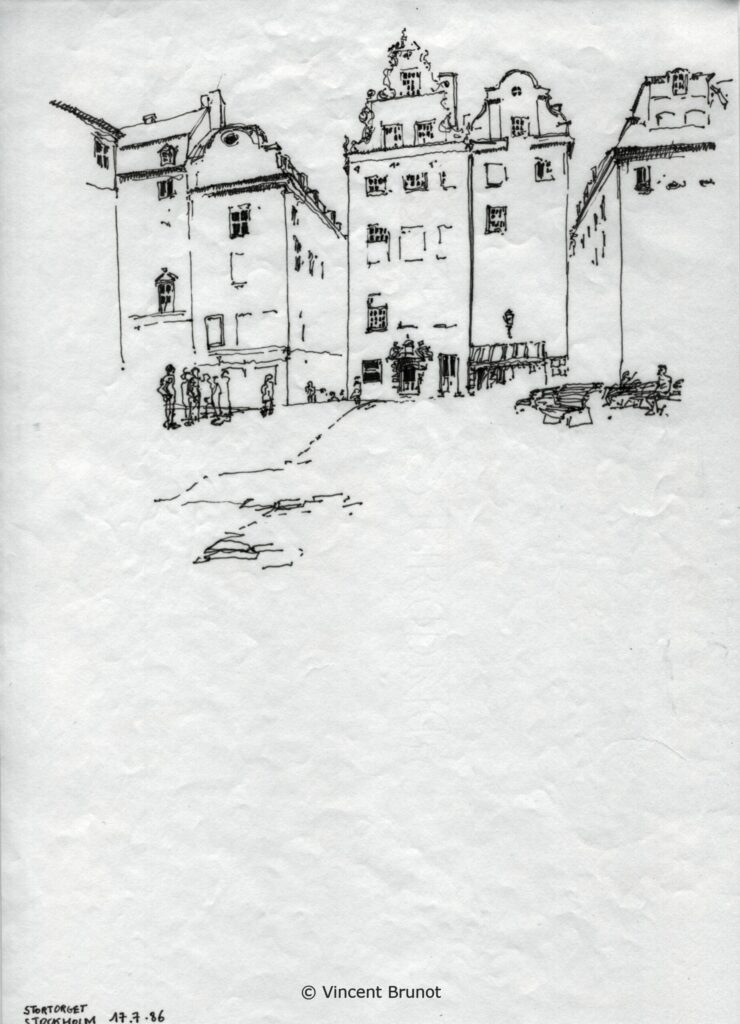 Stockholm04, Stockholm - Dessin de Vincent Brunot