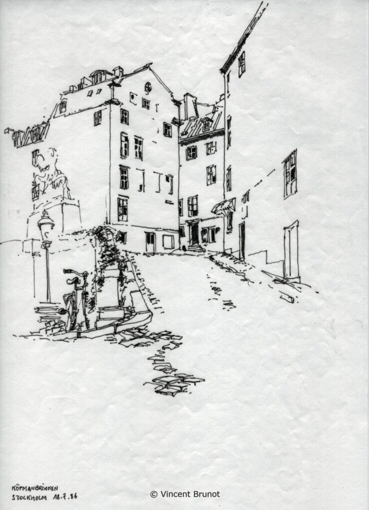 Stockholm06, Stockholm - Dessin de Vincent Brunot
