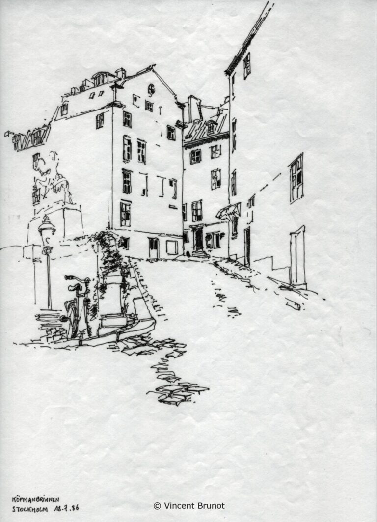 Stockholm06, Stockholm - Dessin de Vincent Brunot