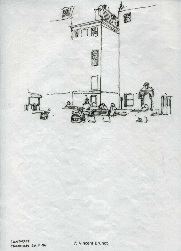 Stockholm07, Stockholm - Dessin de Vincent Brunot