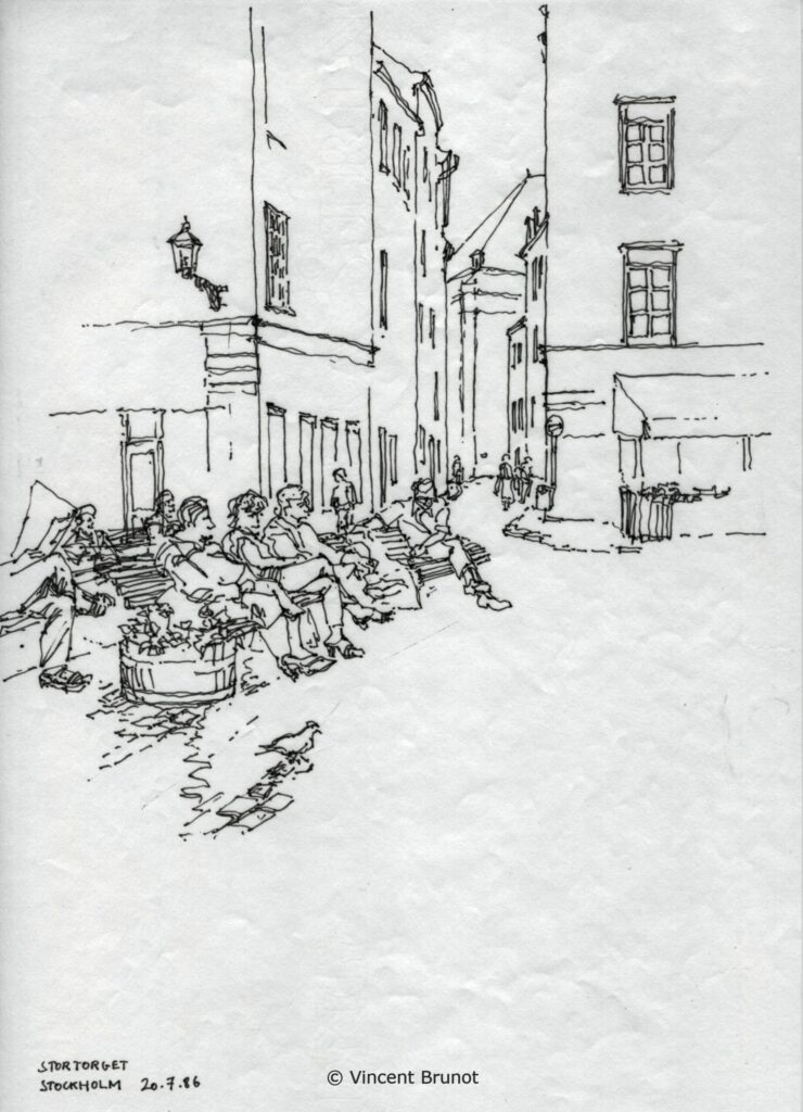 Stockholm08, Stockholm - Dessin de Vincent Brunot
