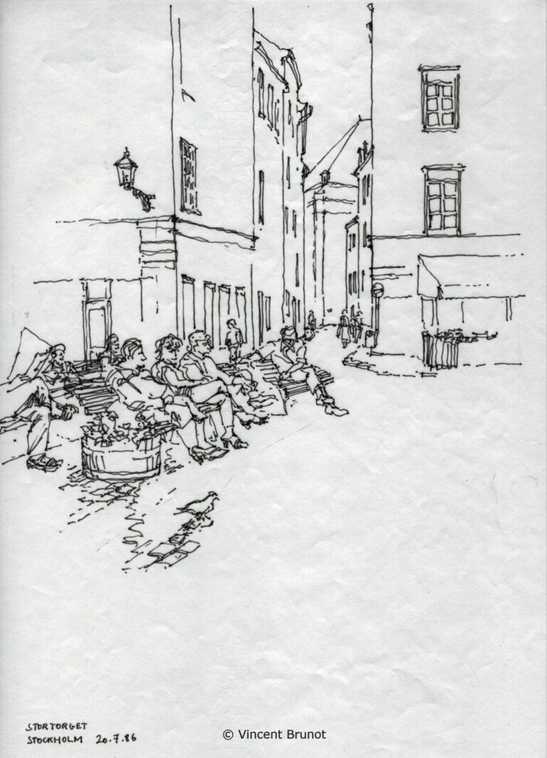 Stockholm08, Stockholm - Dessin de Vincent Brunot