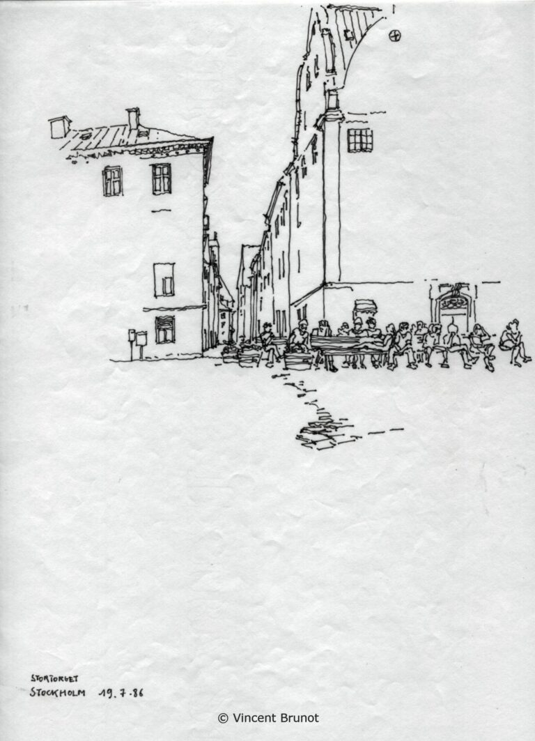 Stockholm09, Stockholm - Dessin de Vincent Brunot