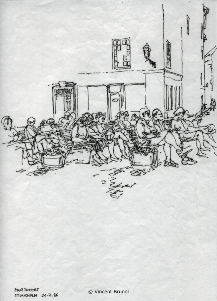 Stockholm10, Stockholm - Dessin de Vincent Brunot
