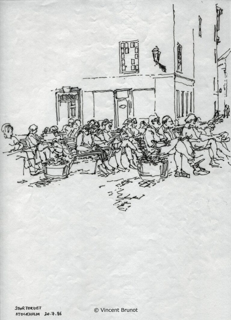 Stockholm10, Stockholm - Dessin de Vincent Brunot