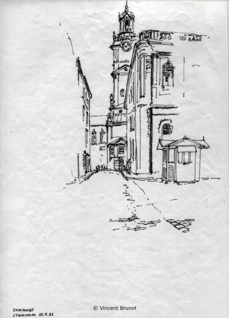 Stockholm11, Stockholm - Dessin de Vincent Brunot