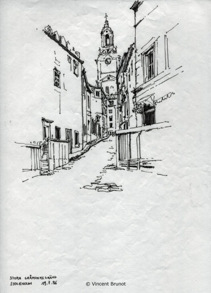 Stockholm12, Stockholm - Dessin de Vincent Brunot