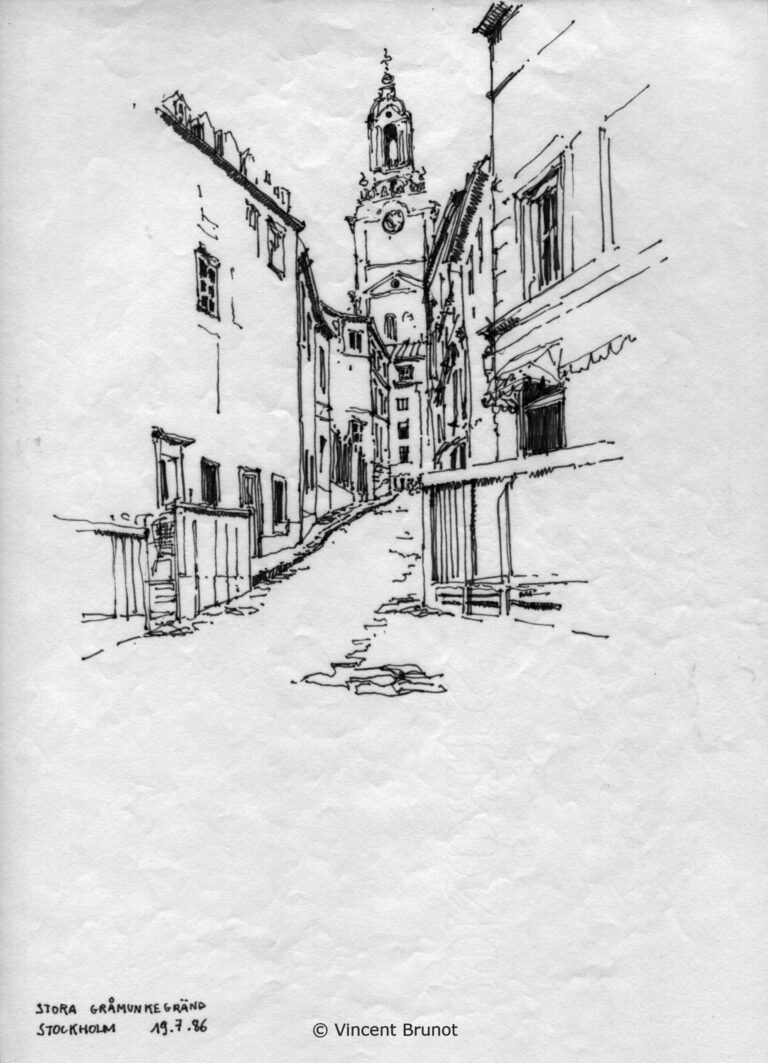Stockholm12, Stockholm - Dessin de Vincent Brunot