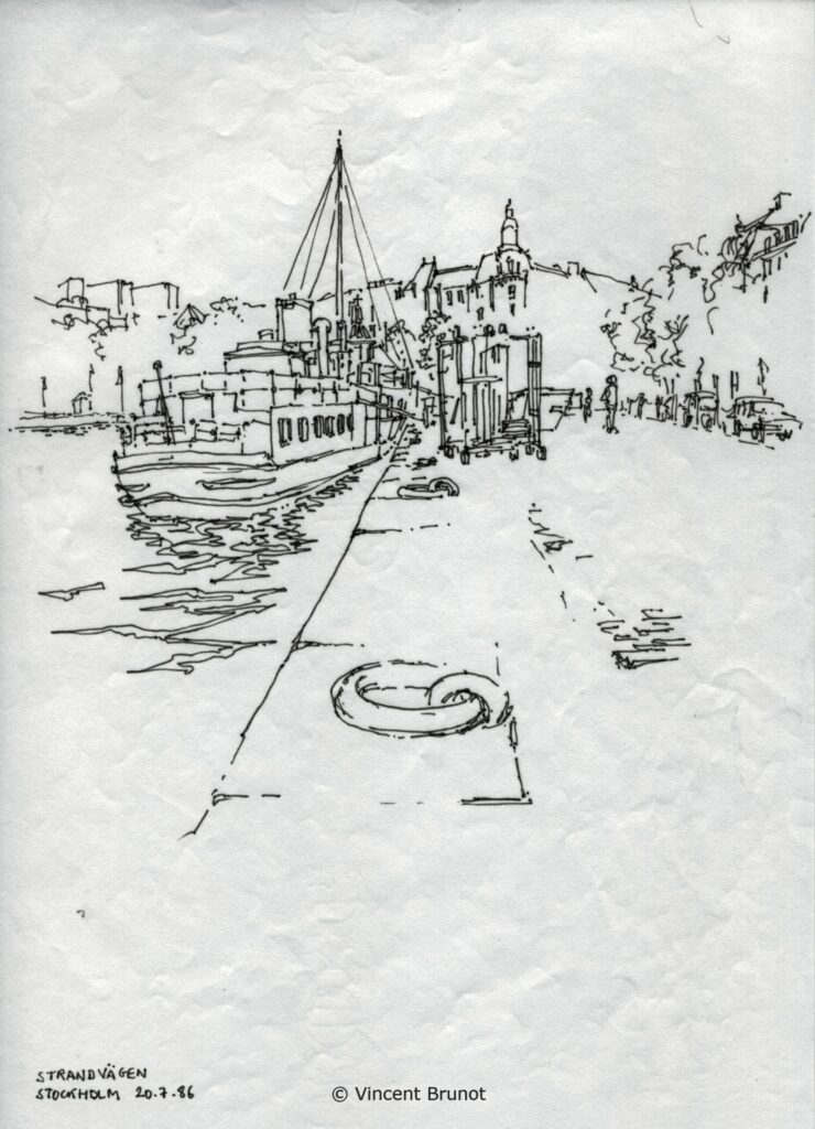 Stockholm14, Stockholm - Dessin de Vincent Brunot