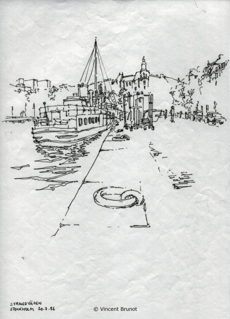 Stockholm14, Stockholm - Dessin de Vincent Brunot
