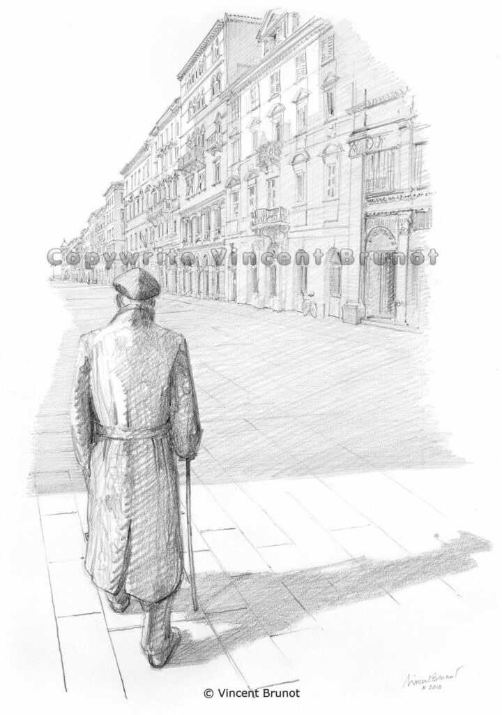 UmbertoSaba, Trieste - Dessin de Vincent Brunot