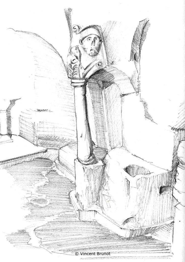 Abbayesaintvictorcryptelabynrinthique, Marseille - Dessin de Vincent Brunot