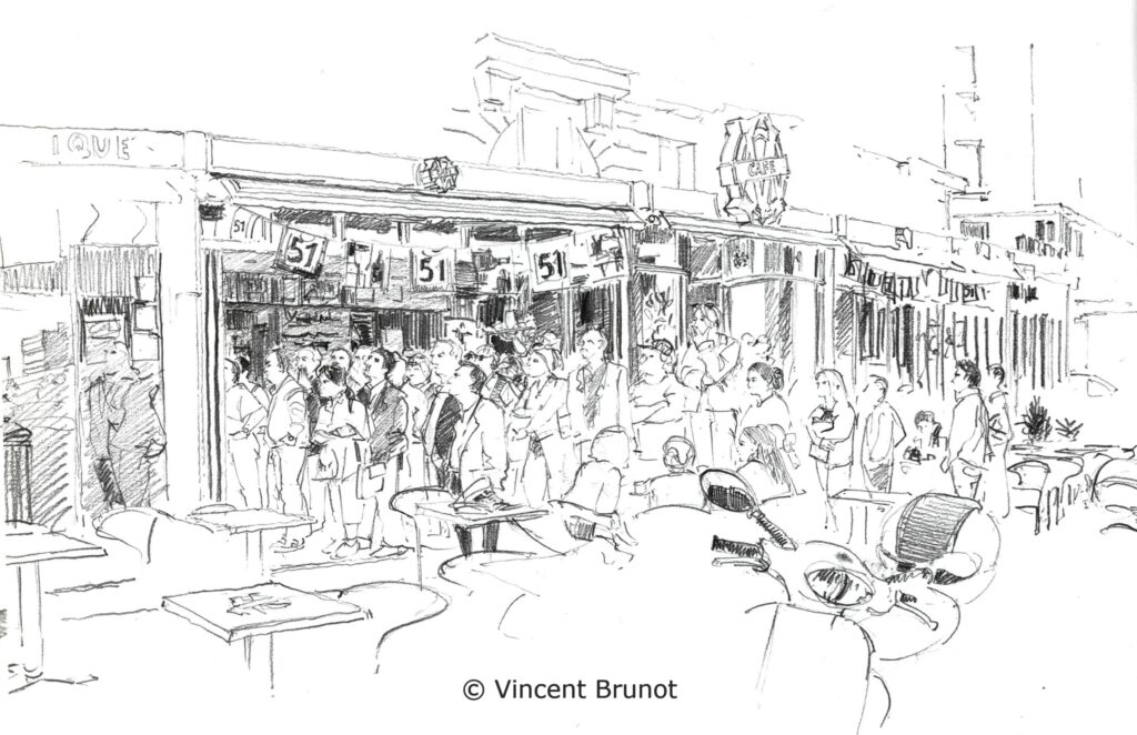 Cafedelom, Marseille - Dessin de Vincent Brunot