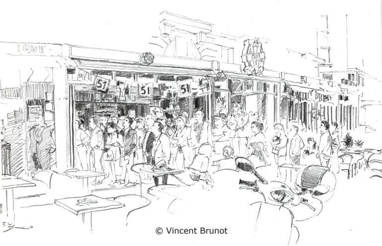 Cafedelom, Marseille - Dessin de Vincent Brunot