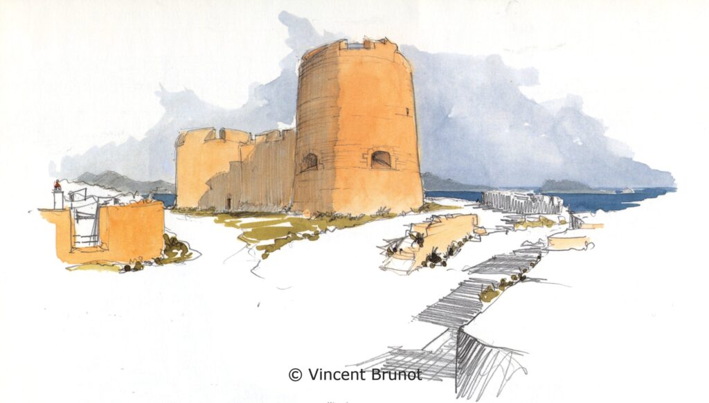 Chateaudifforteresse, Marseille - Dessin de Vincent Brunot