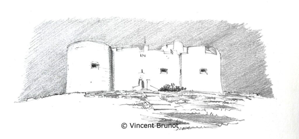 Chateaudiffvuedeface, Marseille - Dessin de Vincent Brunot