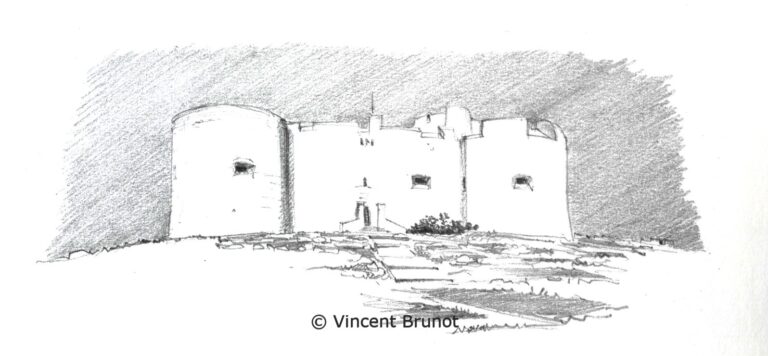 Chateaudiffvuedeface, Marseille - Dessin de Vincent Brunot