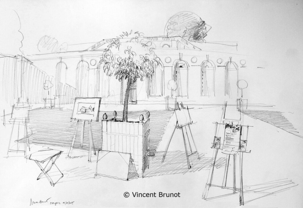 Croquis2, Meudon - Dessin de Vincent Brunot