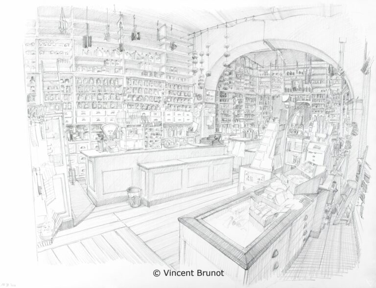 Da Toso, Trieste - Dessin de Vincent Brunot