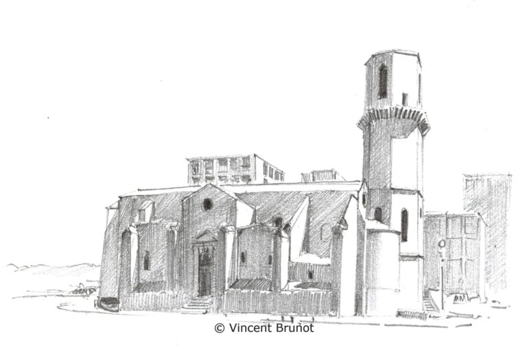 Egliesaintlaurent, Marseille - Dessin de Vincent Brunot