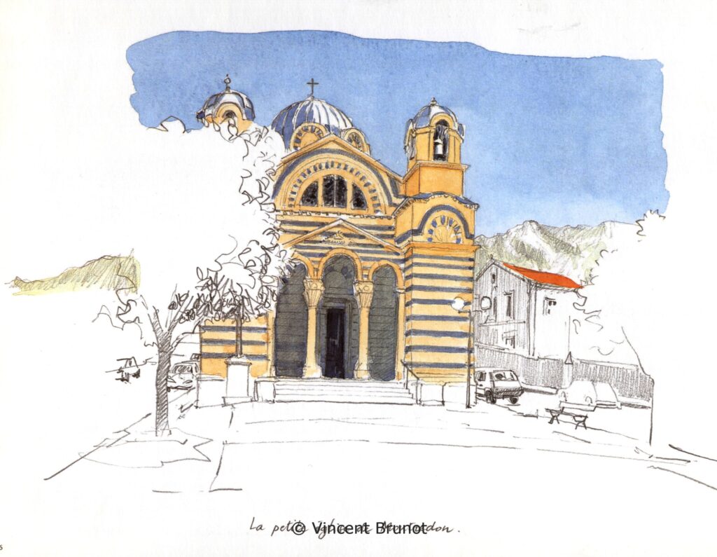 Eglisedemontredon, Marseille - Dessin de Vincent Brunot