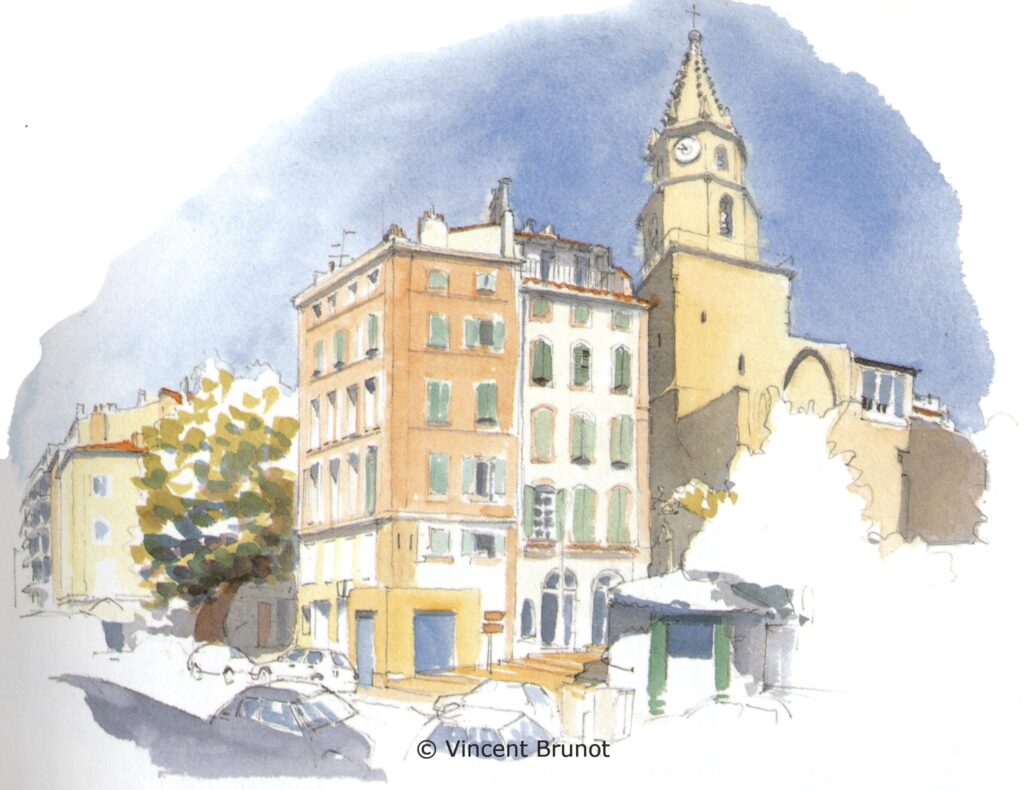 Epanierlaviellecharité, Marseille - Dessin de Vincent Brunot